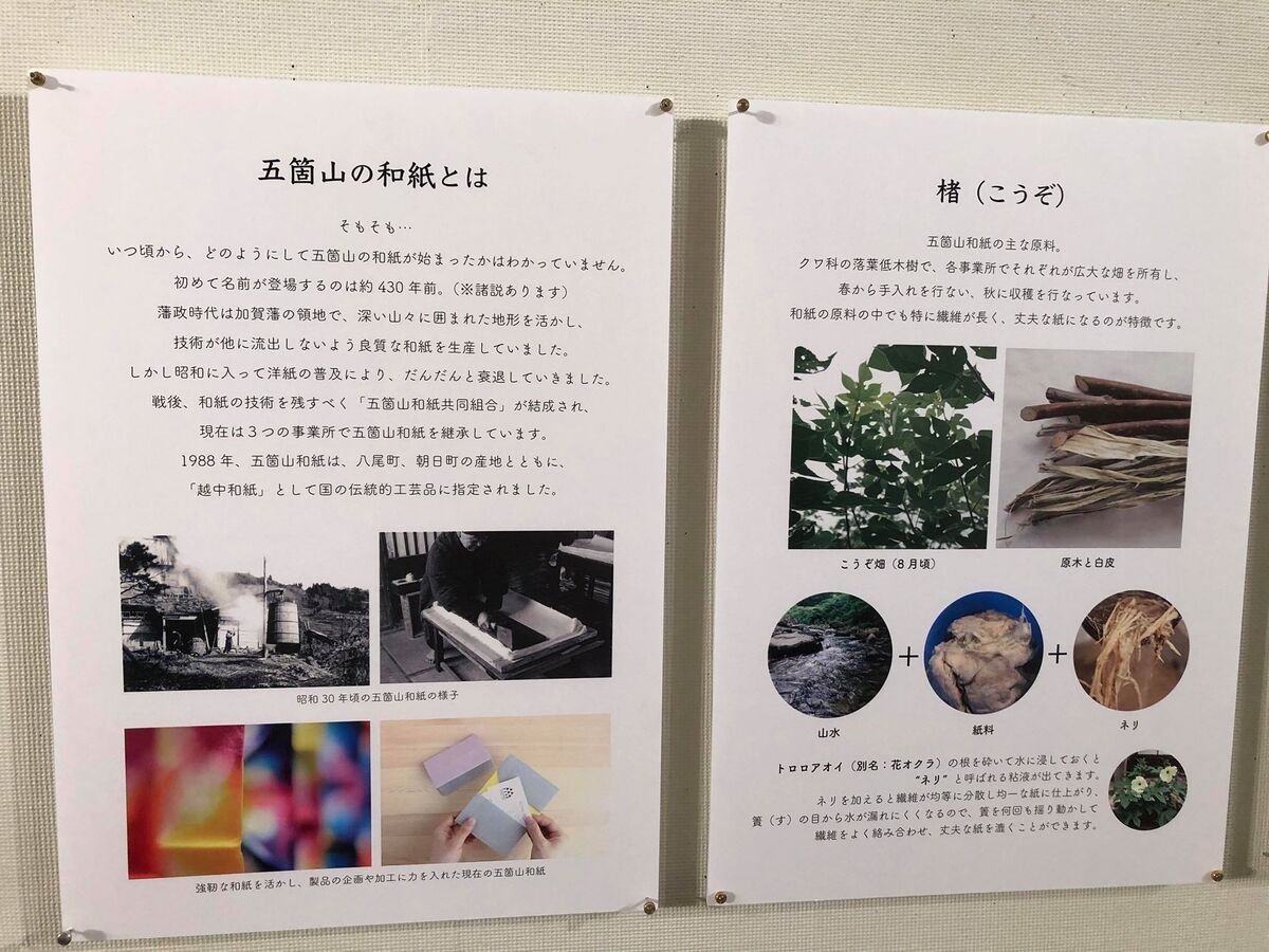 和紙の歴史など